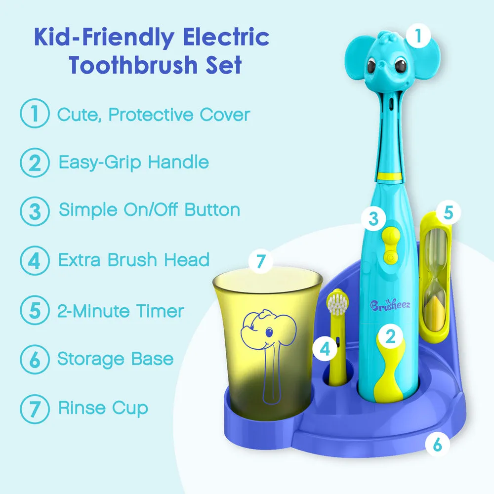 Brusheez® Kids’ Electric Toothbrush Set - Ollie the Elephant