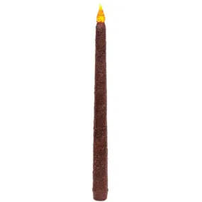 Burnt Burgundy Tall Dipped Timer Taper - 10.75"