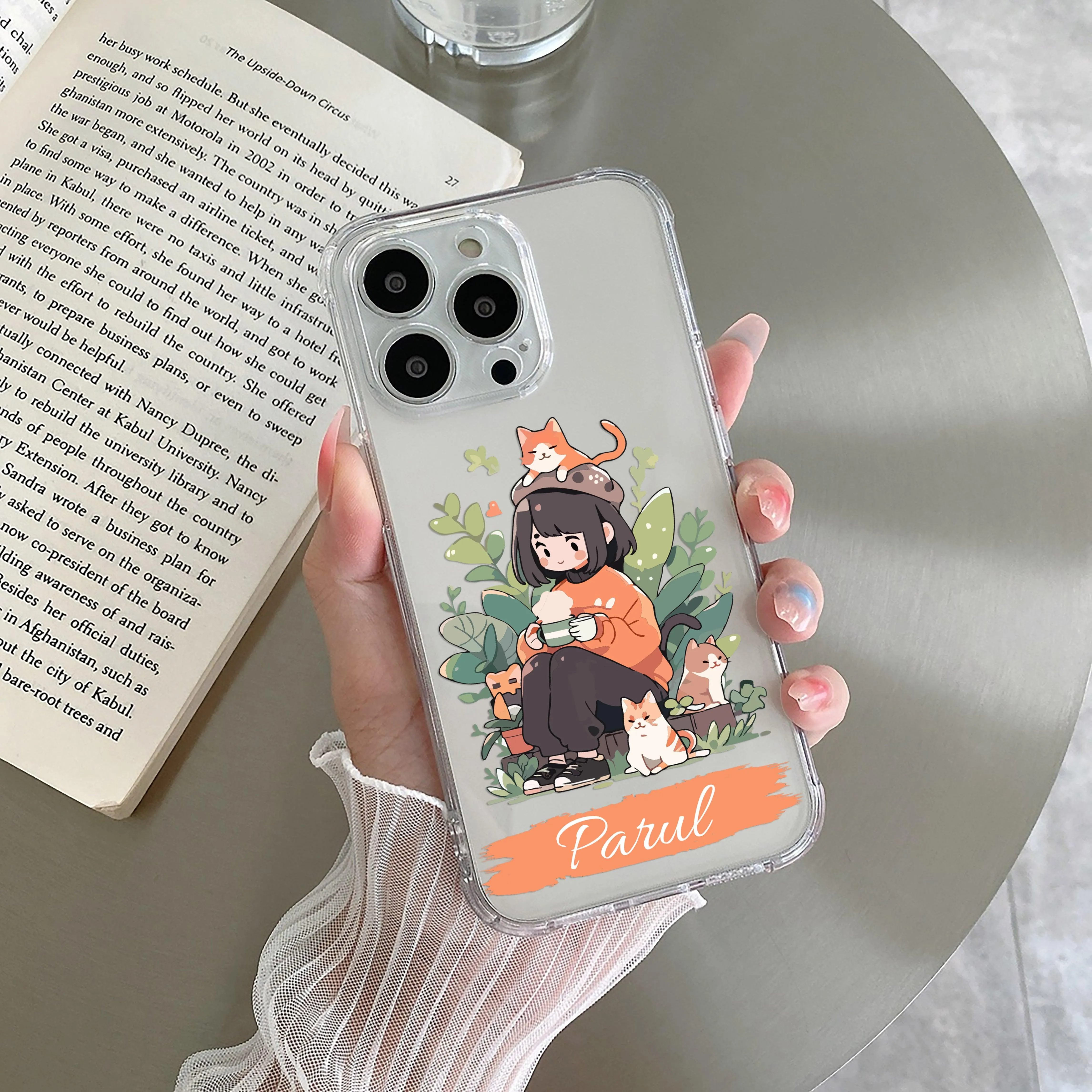 Cat Lover Customize Transparent Silicon Case For Realme/Narzo