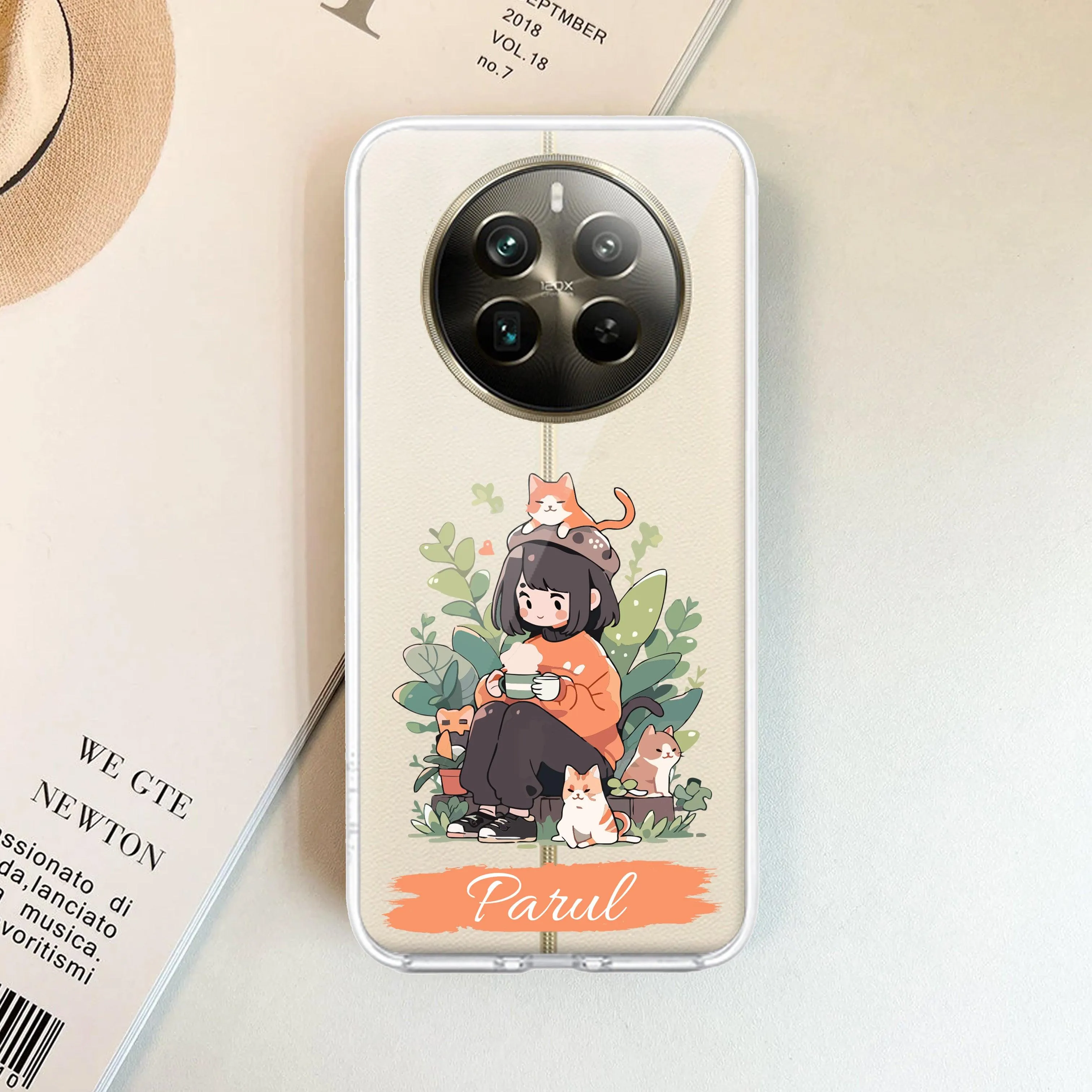 Cat Lover Customize Transparent Silicon Case For Realme/Narzo