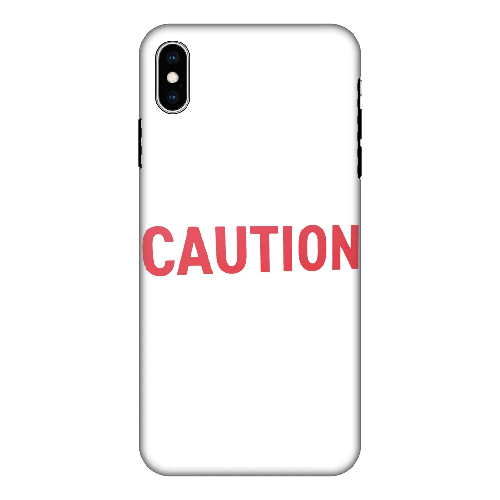 Caution Fully Printed Tough Phone Case