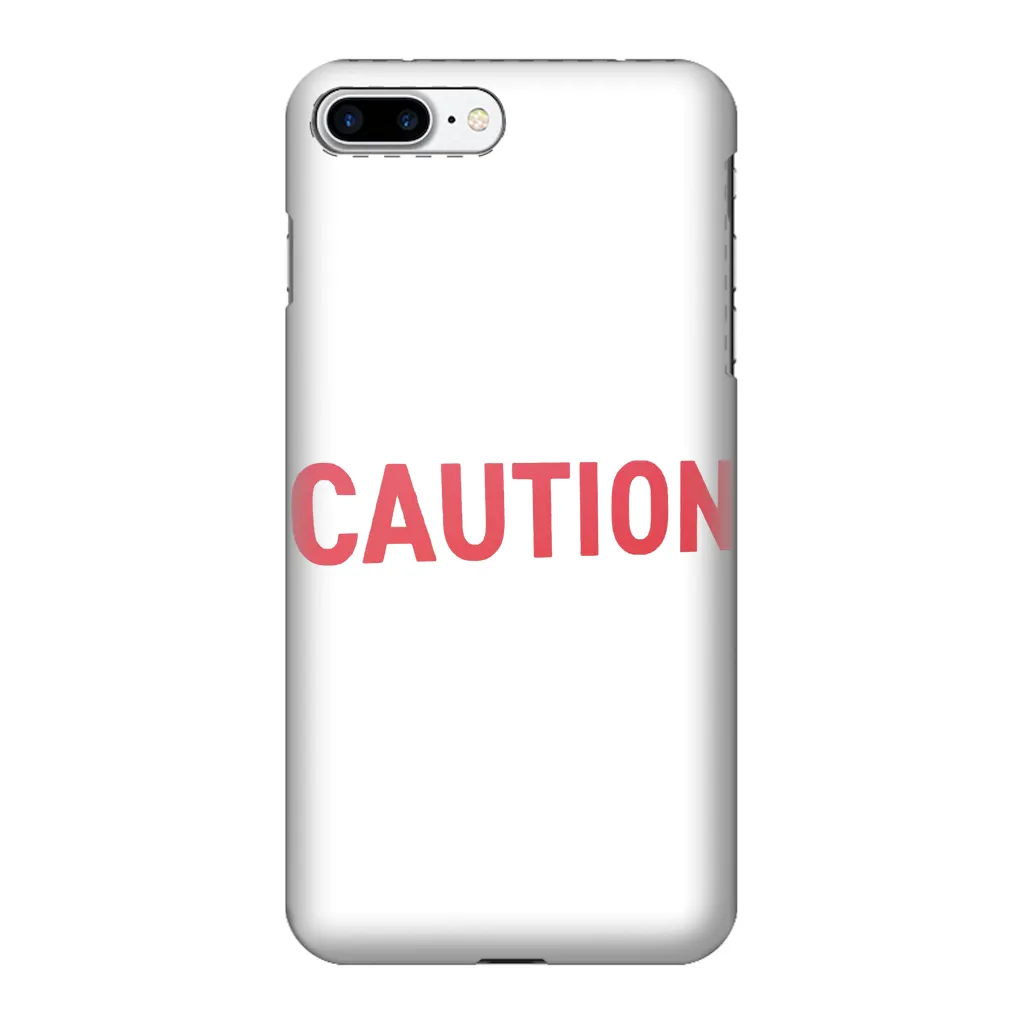 Caution Fully Printed Tough Phone Case