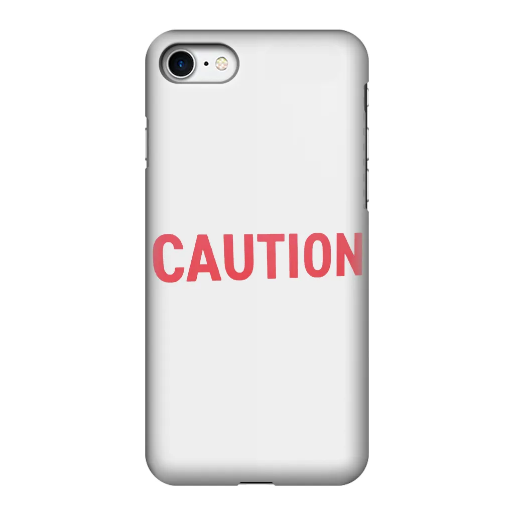 Caution Fully Printed Tough Phone Case