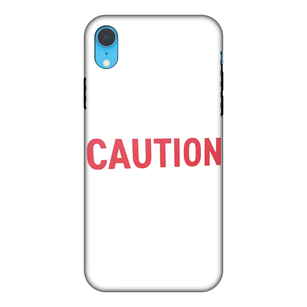 Caution Fully Printed Tough Phone Case