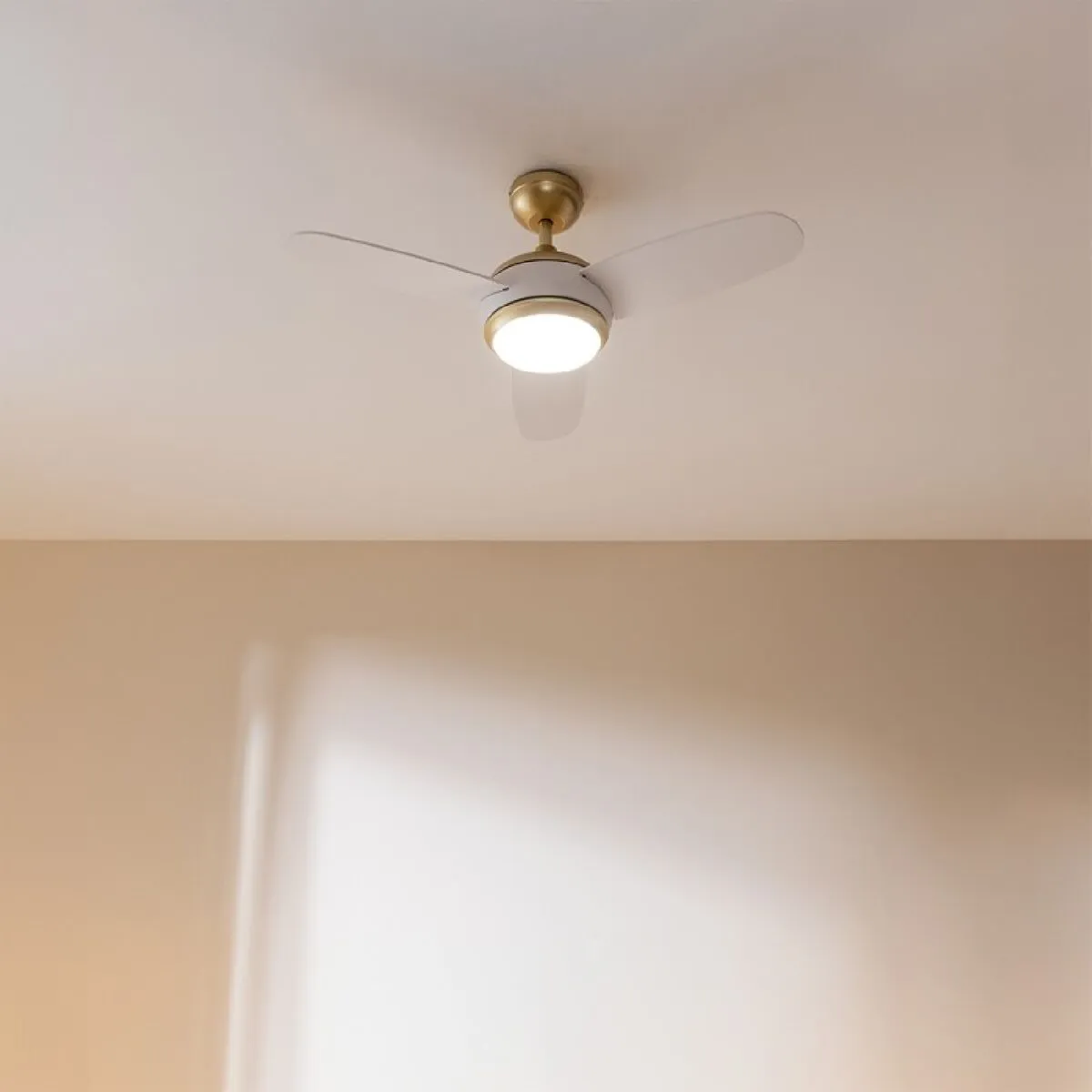 Ceiling Fan with Light Cecotec EnergySilence Aero 4265 White Golden 18 W 65 W