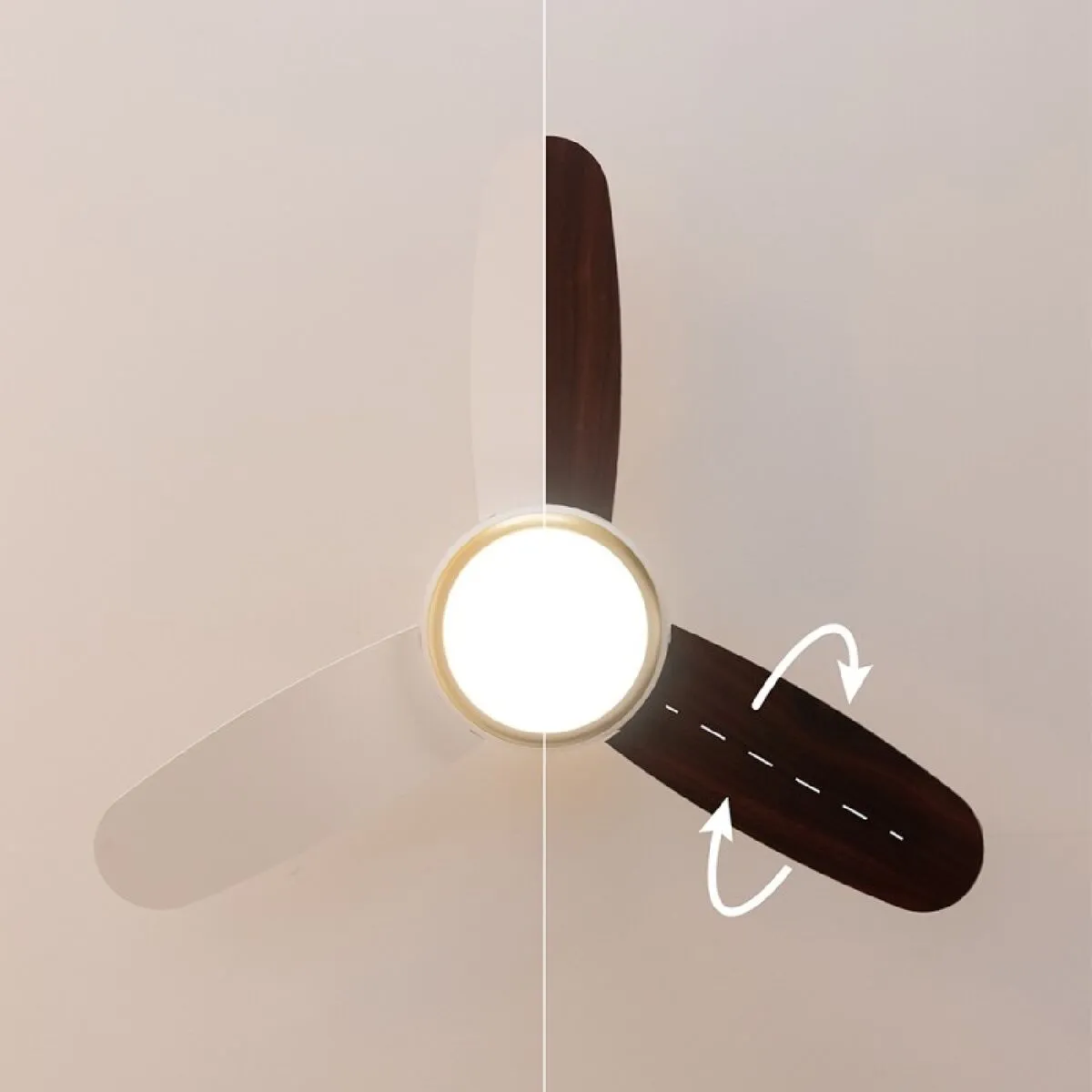 Ceiling Fan with Light Cecotec EnergySilence Aero 4265 White Golden 18 W 65 W