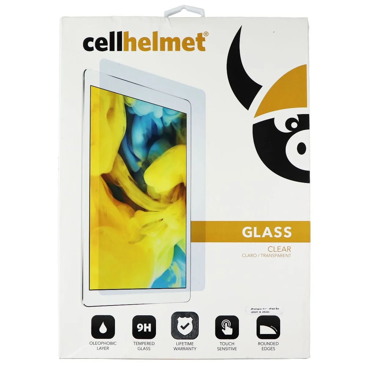 CellHelmet Glass Screen Protector for iPad Pro 11&#34;/iPad Air - Clear