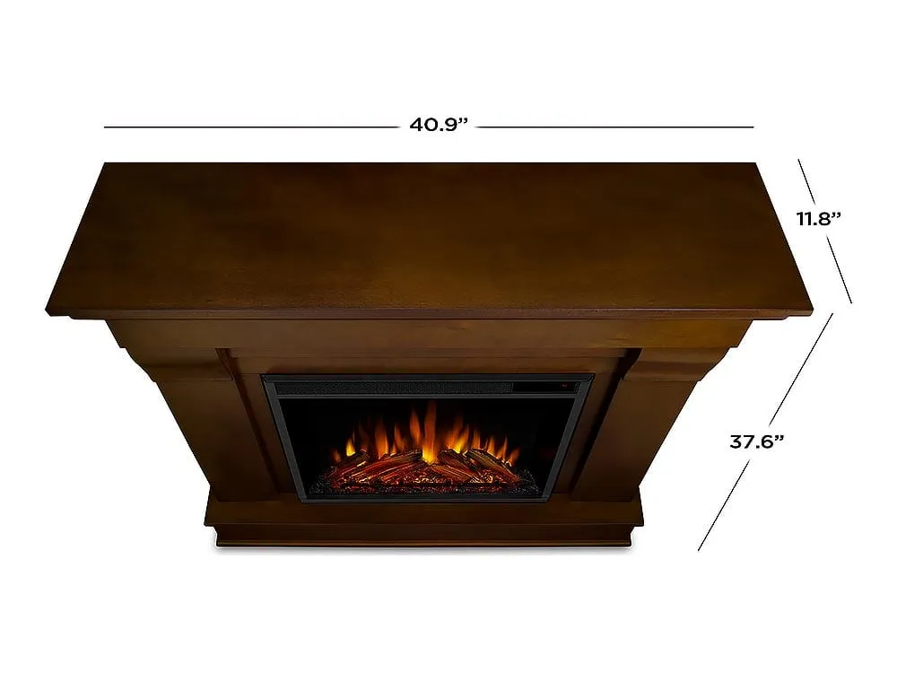 Chateau Electric Fireplace Mantel Package in Espresso