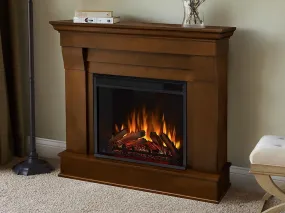 Chateau Electric Fireplace Mantel Package in Espresso