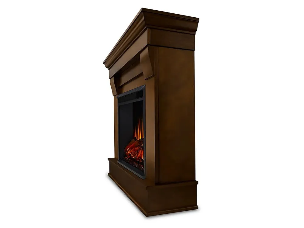 Chateau Electric Fireplace Mantel Package in Espresso