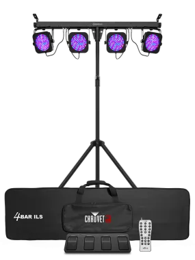 Chauvet DJ 4BAR-ILS LED Wash Light System With Wireless Footswitch