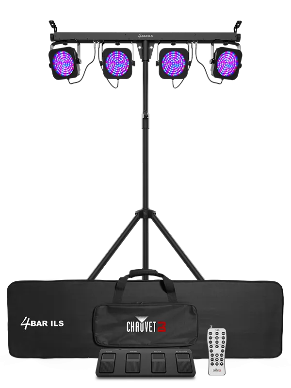 Chauvet DJ 4BAR-ILS LED Wash Light System With Wireless Footswitch