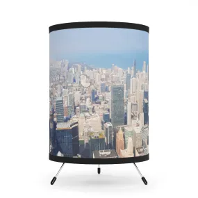 Chicago Skyline Tripod Lamp with High-Res Printed Shade, US\CA plug