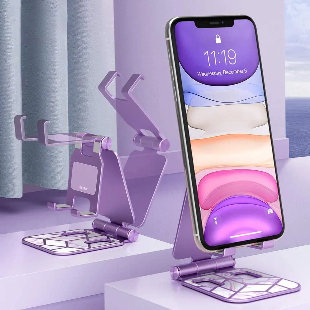 Cosmo Phone Stand - Marble Purple