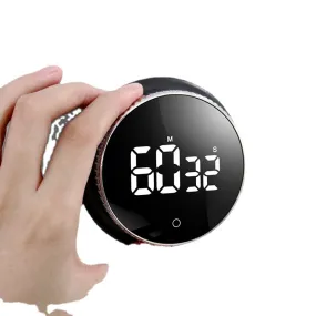 Countdown Timer Rotating Mute Magnetic Suction Exercise Children Student Learning Self-Discipline Stopwatch Timer Kitchen Reminder