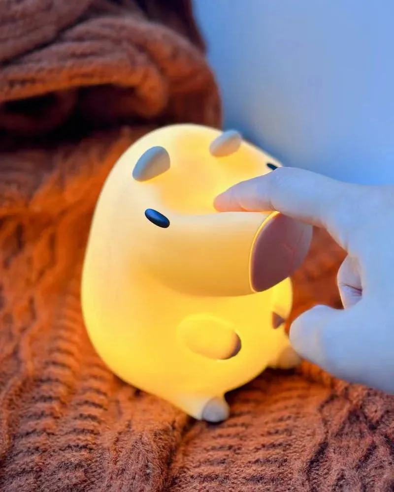 Cute Capybara Rechargeable Nightlight Lamp