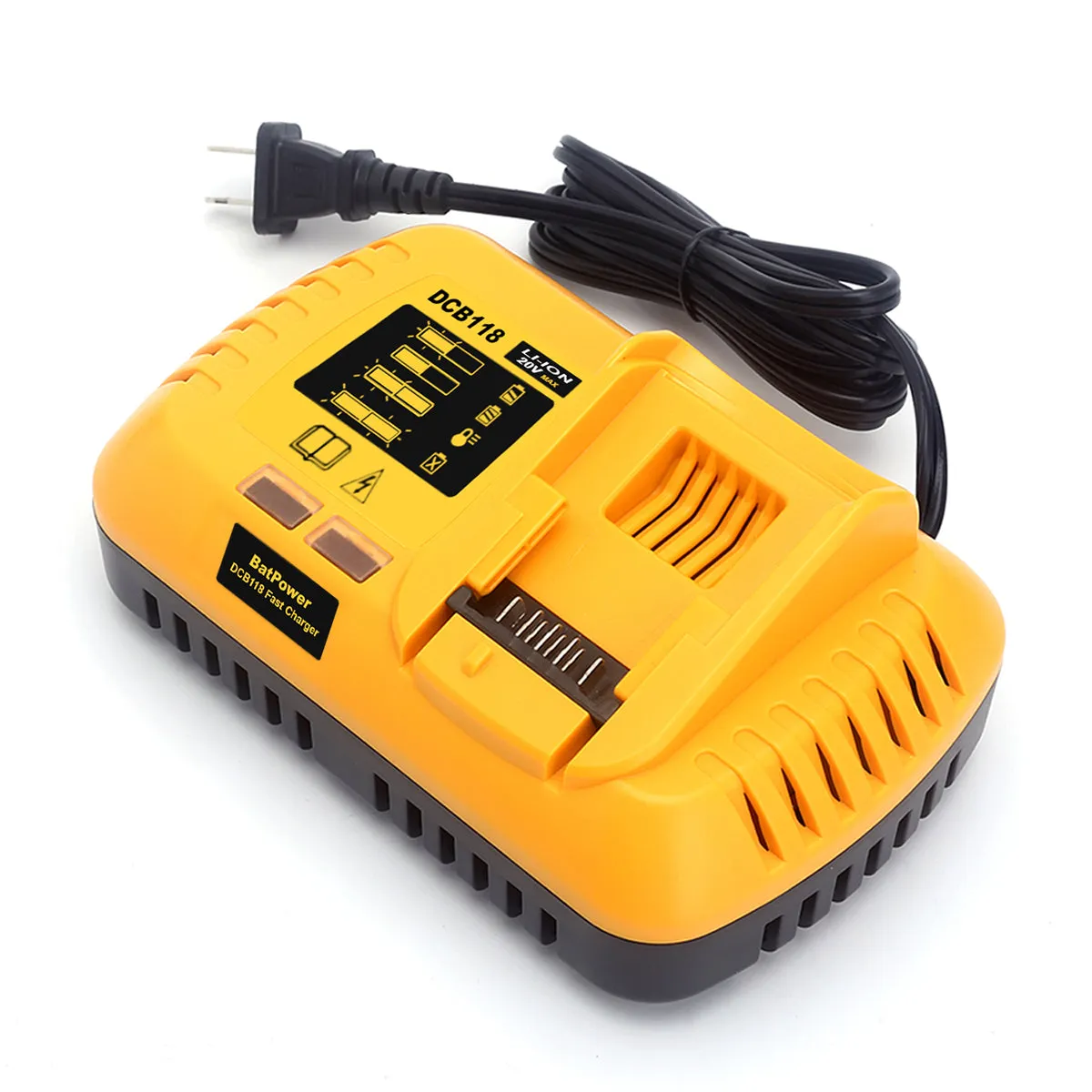 DCB118 8A 20v/60v Fast Charger Replacement for Dewalt 20v/60v Battery Fast Charger DCB118 DCB1112 Compatible with Dewalt 20v 60v Max 12Ah 9Ah 8Ah 6Ah 5Ah 4Ah Battery Rapid Charger DCB118