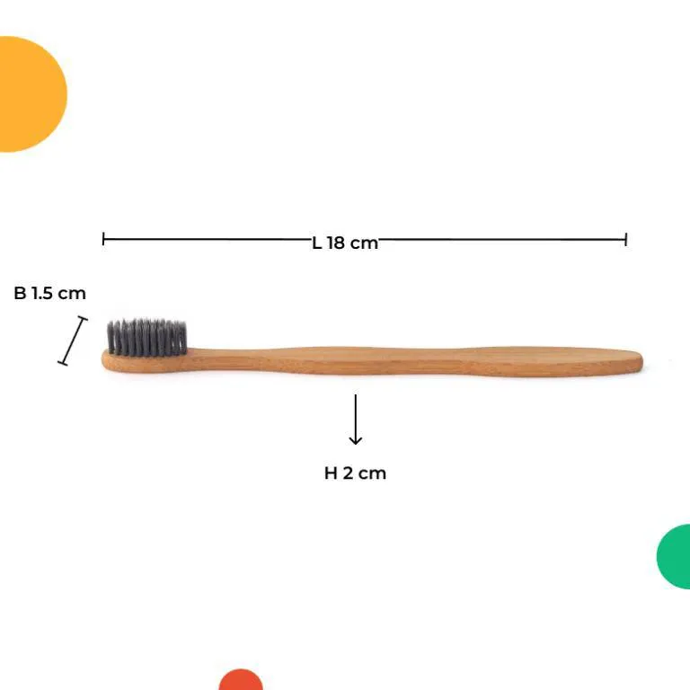 Dental Kit | 1 Copper Tongue Cleaner | 1 Bamboo Toothbrush S Shaped Curved