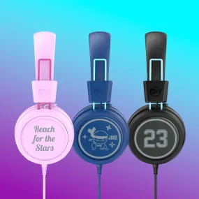 Design Your Own: Custom KidJamz KJ55 Headphones for Kids with LED Lights [USB-C Plug]