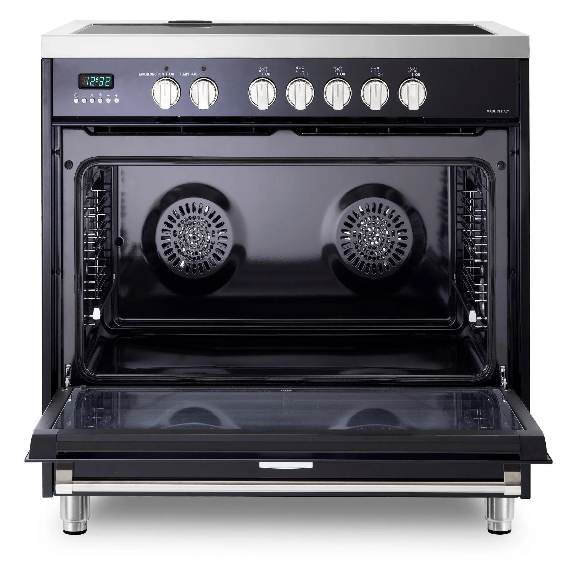 Designer 36" Induction Single Oven Range - Gloss Black