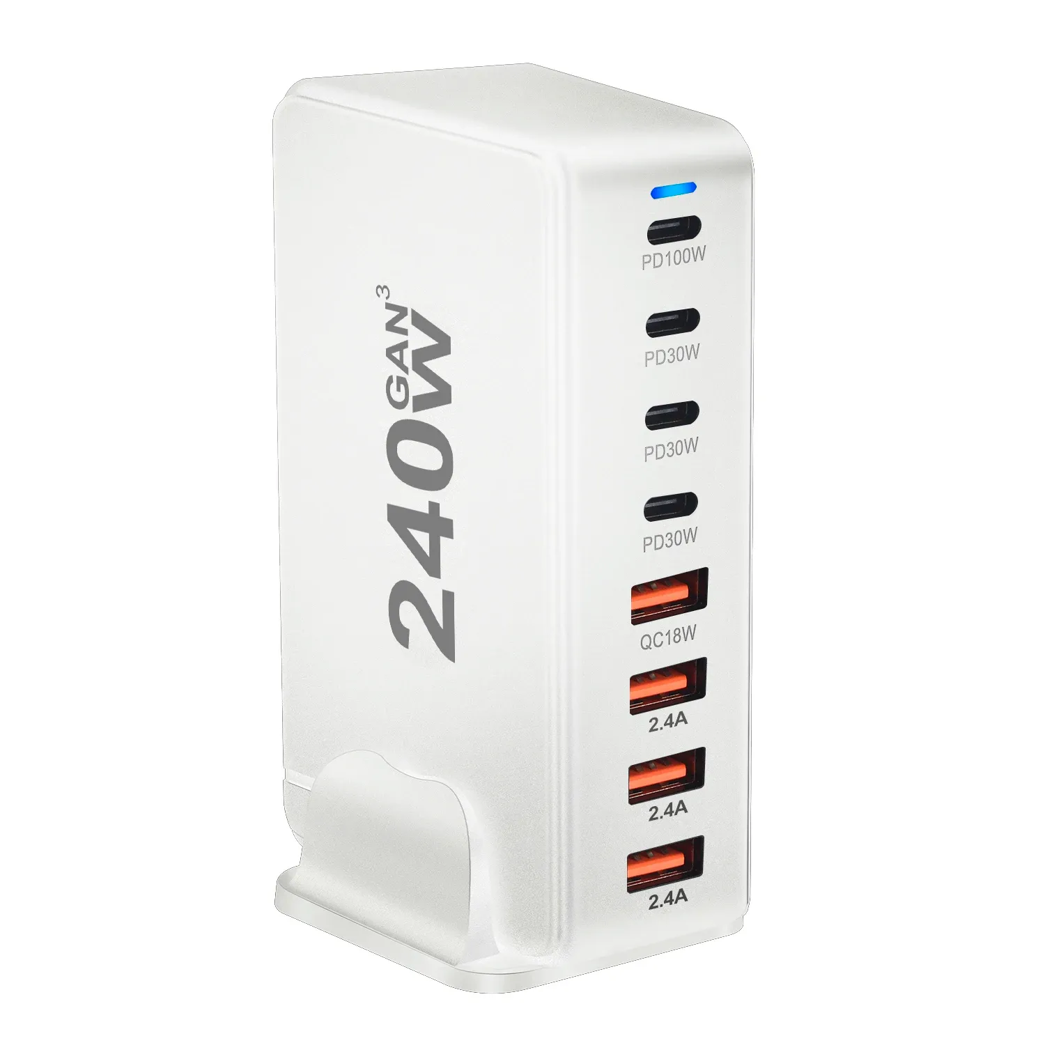 Desktop Charger 8-port USB Type C Fast Charging Station Hub