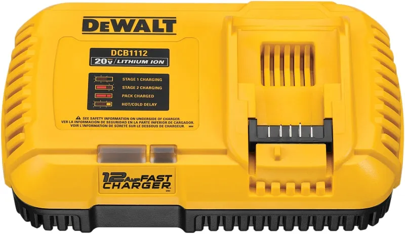 DeWALT DCB1112 Fast Charger, 120 V Input, Battery Included: No :EA: QUANTITY: 1