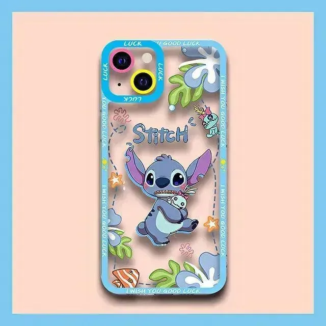 Disney Stitch Shockproof Soft Case (For iPhones)