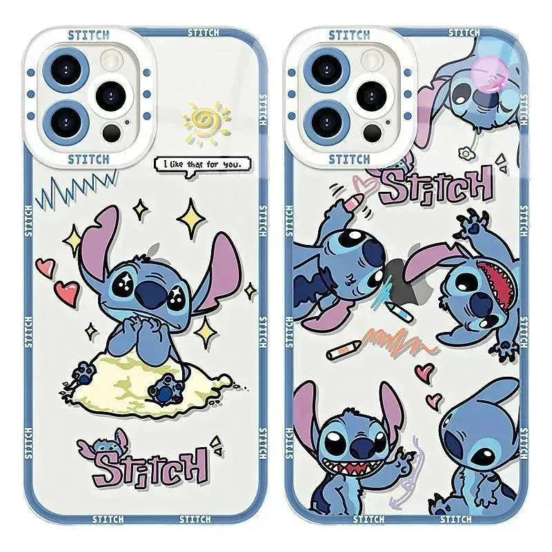 Disney Stitch Shockproof Soft Case (For iPhones)