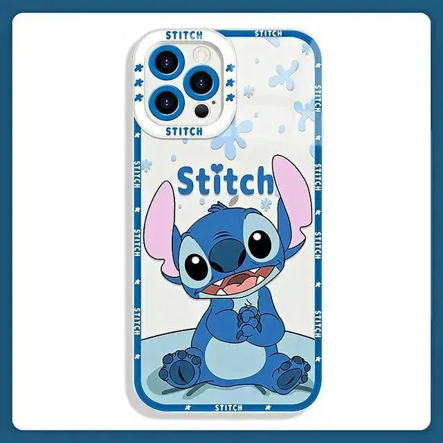 Disney Stitch Shockproof Soft Case (For iPhones)