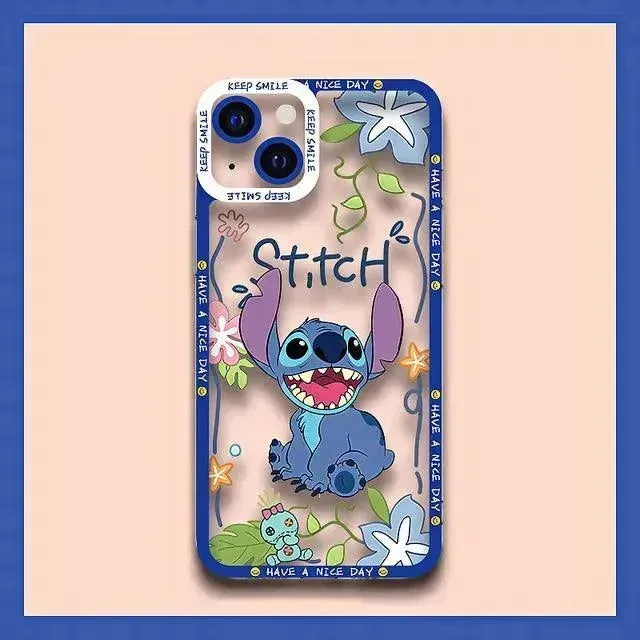 Disney Stitch Shockproof Soft Case (For iPhones)