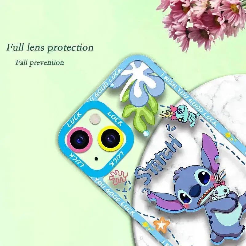 Disney Stitch Shockproof Soft Case (For iPhones)