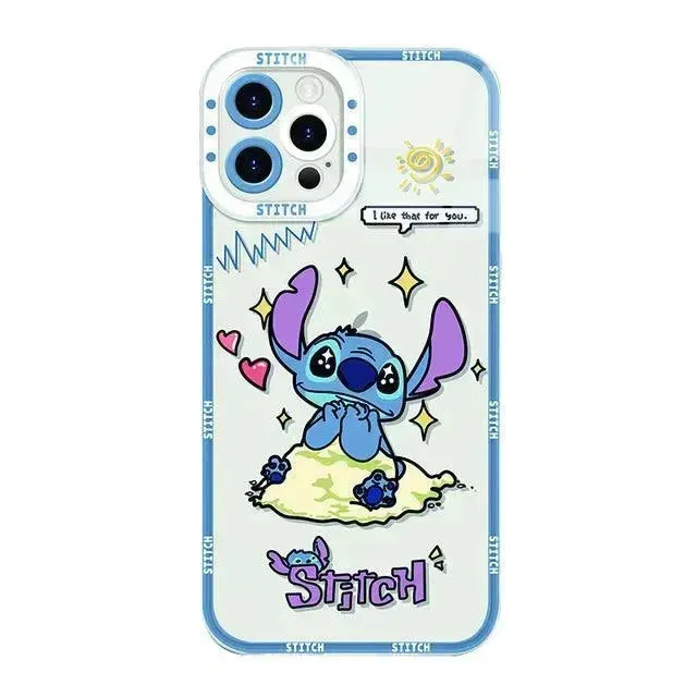 Disney Stitch Shockproof Soft Case (For iPhones)