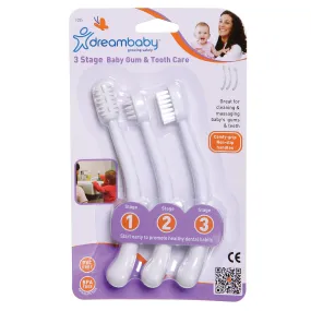 Dreambaby Toothbrush Set 3 Stage - White DB00325