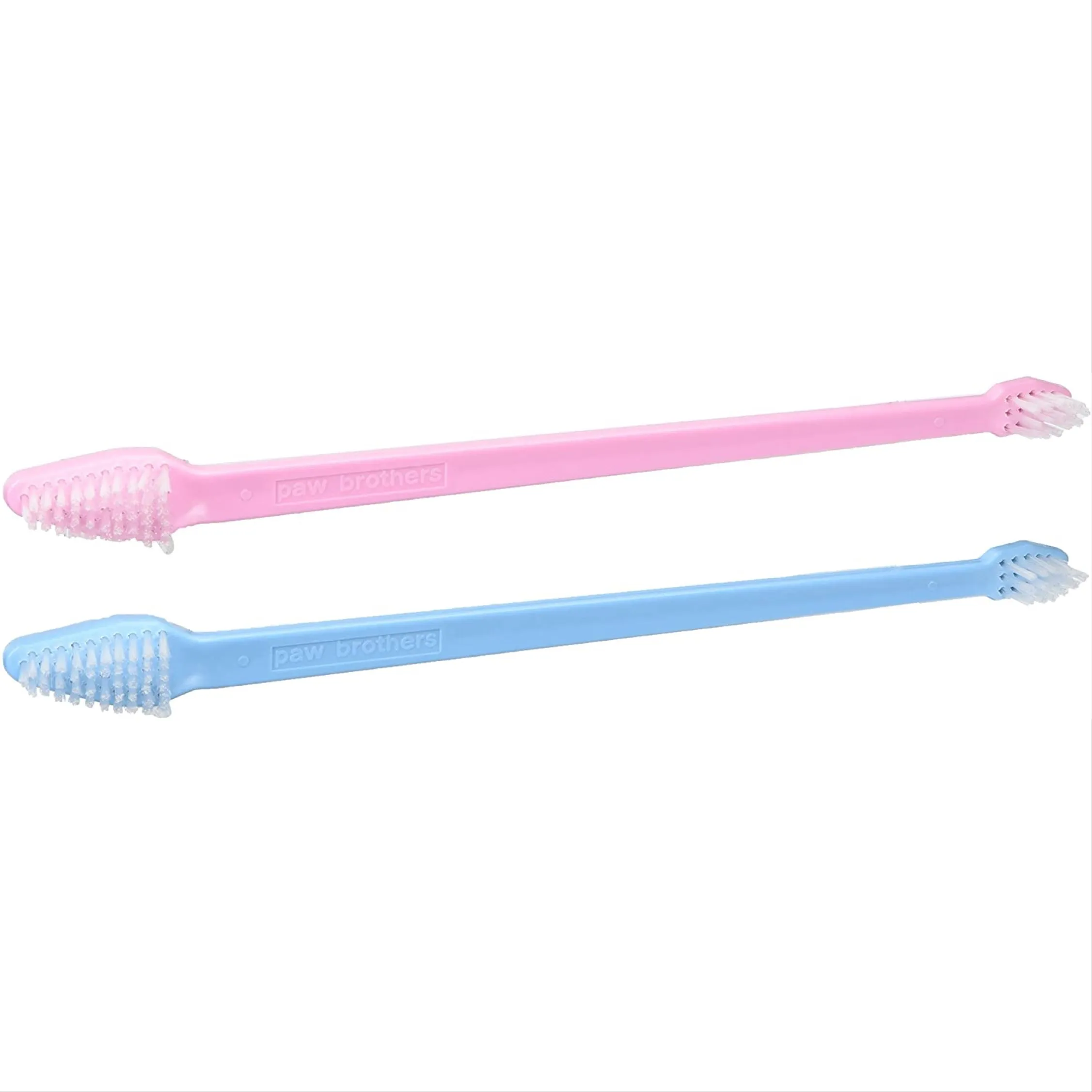 dual ended toothbrush - pink and blue