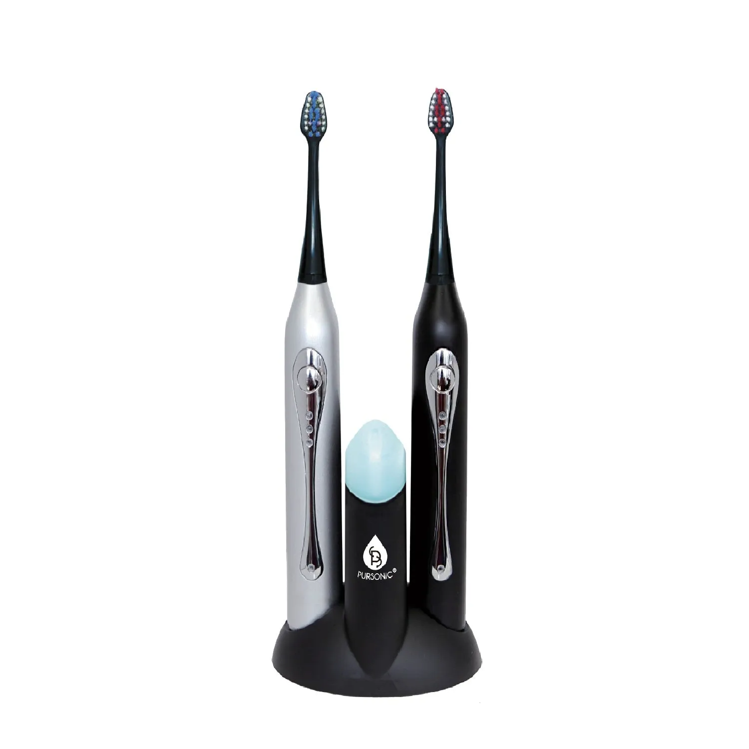 Dual Handle Sonic Toothbrush with UV Sanitizer