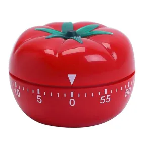 Durable 1-60min Tomato Timer Kitchen Mechanical Timer Tomato Shape Countdown Timer Reminder Alarm Clock for Cooking Gadgets