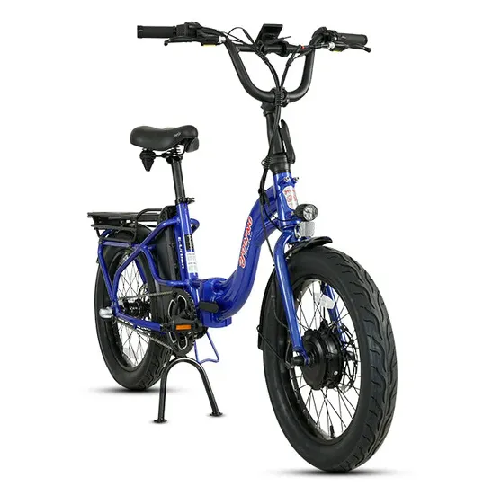 E-Joe 500W Young Electric E-Urban Lightweight Folding Fat Tire Step-Thru Electric Bike