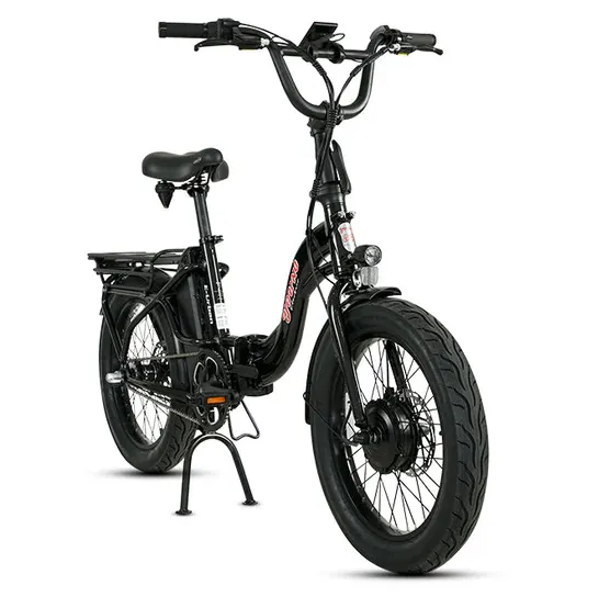 E-Joe 500W Young Electric E-Urban Lightweight Folding Fat Tire Step-Thru Electric Bike