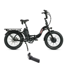 E-Joe 500W Young Electric E-Urban Lightweight Folding Fat Tire Step-Thru Electric Bike