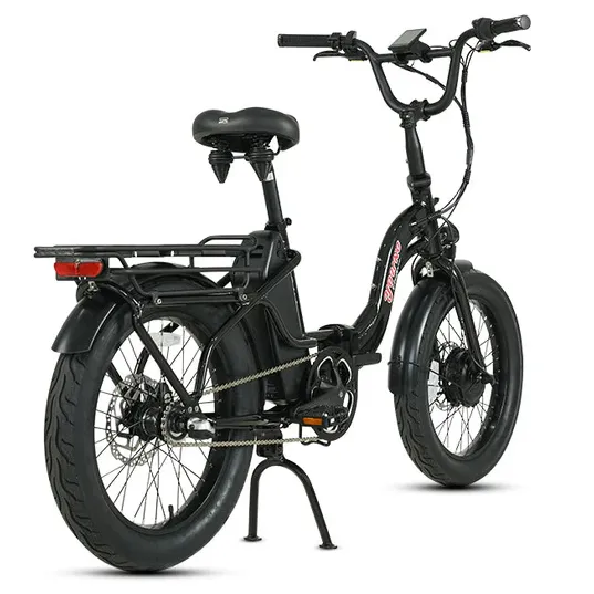 E-Joe 500W Young Electric E-Urban Lightweight Folding Fat Tire Step-Thru Electric Bike