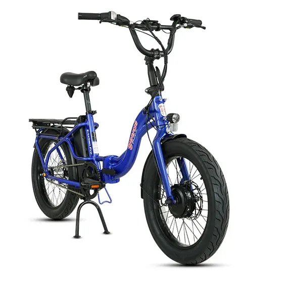 E-Joe 500W Young Electric E-Urban Pro Lighweight Folding Fat Tire Step-Thru Electric Bike