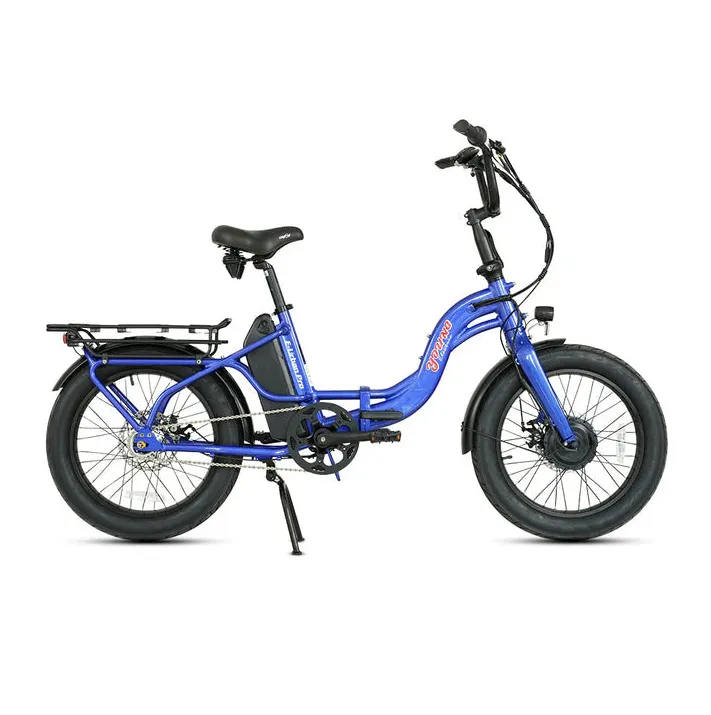 E-Joe 500W Young Electric E-Urban Pro Lighweight Folding Fat Tire Step-Thru Electric Bike