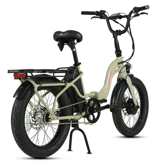 E-Joe 500W Young Electric E-Urban Pro Lighweight Folding Fat Tire Step-Thru Electric Bike