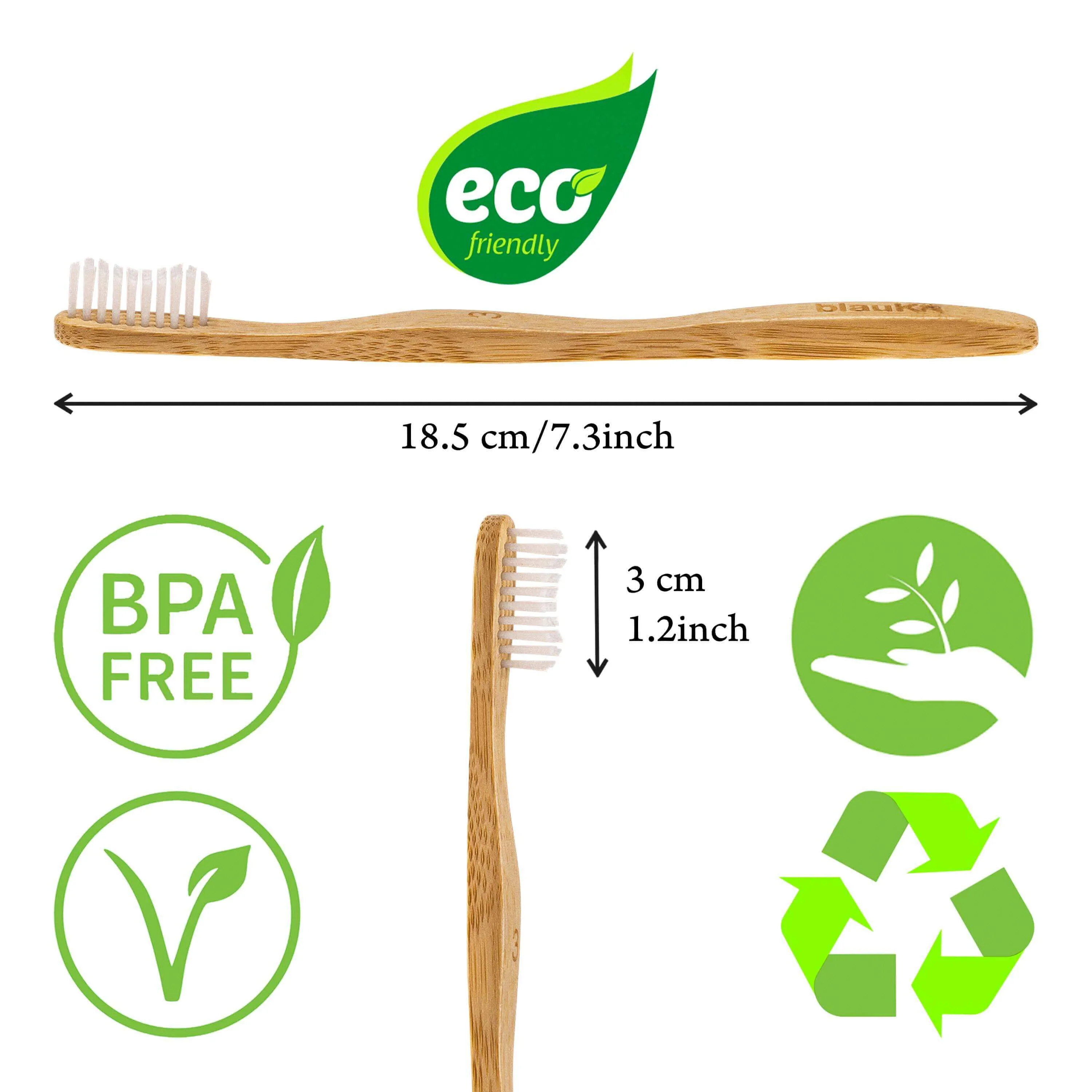 Eco-Friendly Toothbrushes - Set of Five