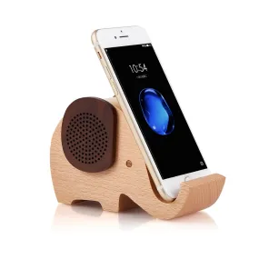 Eco Friendly Wooden Speaker with Phone Holder