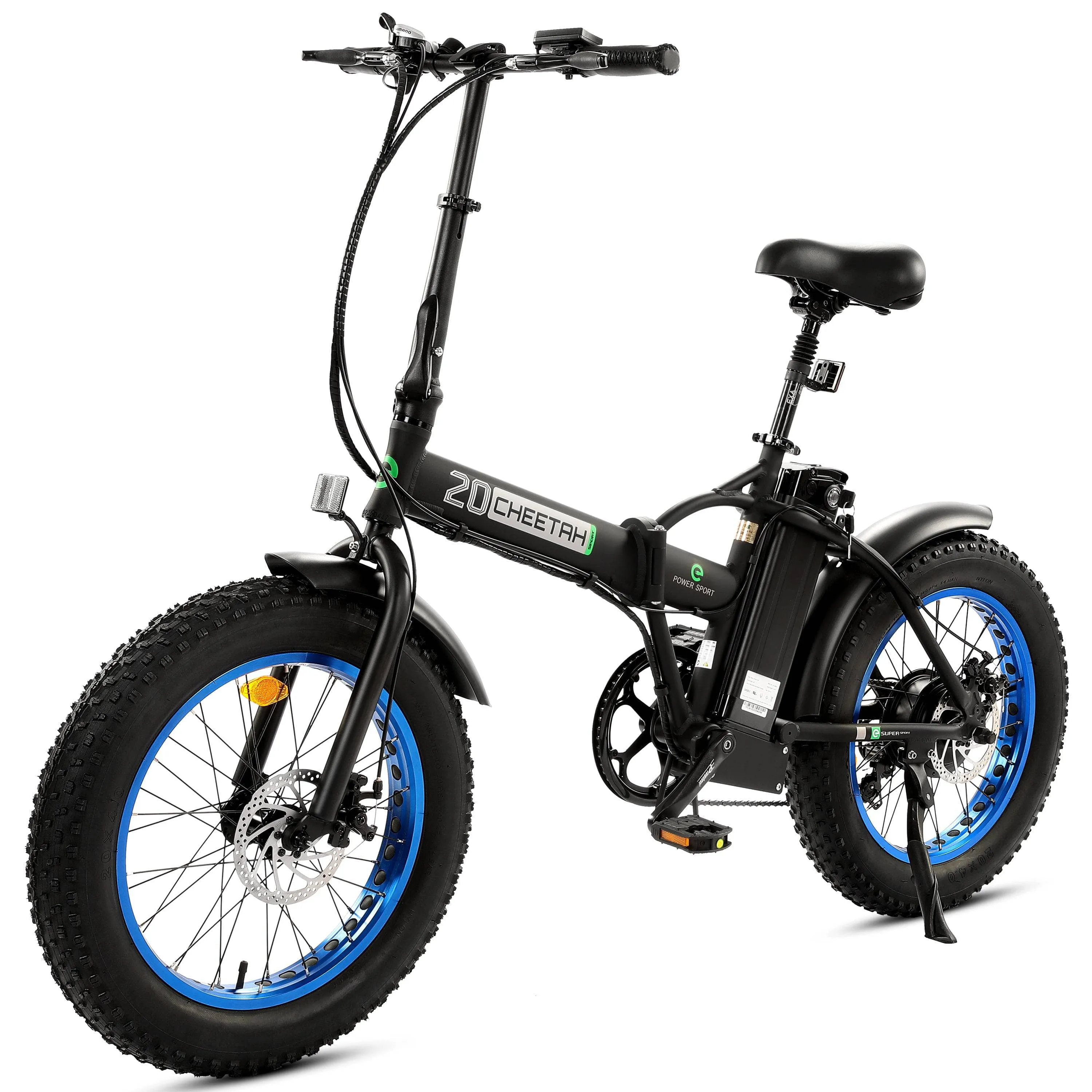 Ecotric 20" 36V 500W Fat Tire Folding Electric Bike