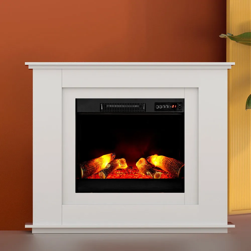 Electric Fireplace Fire Heater 2000W - White