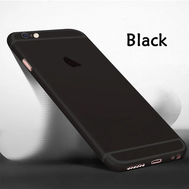 Esamday Genuine 0.3mm Ultra Thin Slim Matte frost Translucent Case For iPhone 6 6S 6Plus 6sPlus 7 7Plus Protector Cover Shell