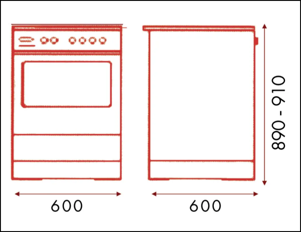 Euro Appliances EV600EESX 60cm Stainless Steel Electric Freestanding Oven/Stove