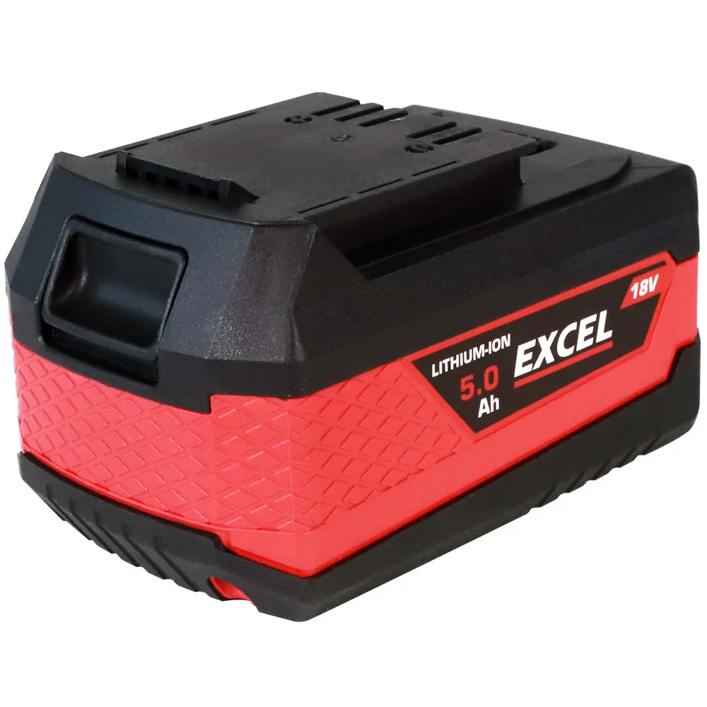 Excel 18V 5.0Ah Battery with Fast Battery Charger 2.3A